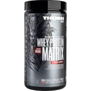 Thorn Fit Whey Protein Matrix odżywka białkowa (Biała Czekolada z Maliną) - 900 g